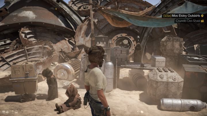 Auf Tatooine triffst du viele NPCs, hauptsächlich Questgeber und Intel-Charaktere - Star Wars Outlaws: Interaktive Karte von Tatooine - Interaktive Karten - Star Wars Outlaws Guide