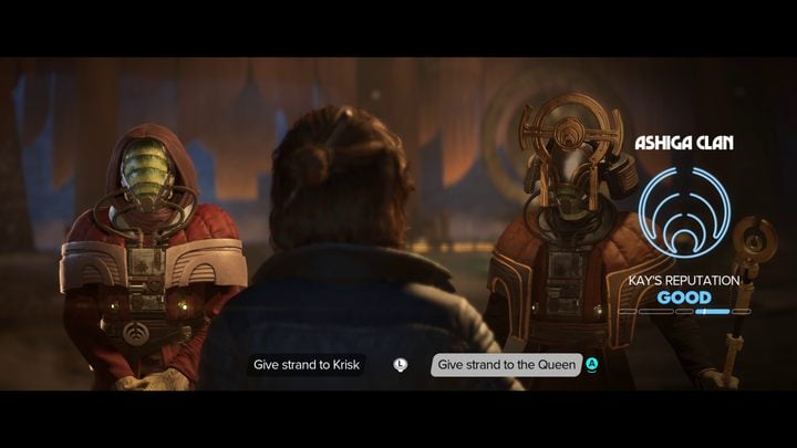 Am Ende der Aufgabe stehen Sie vor einer Entscheidung – Star Wars Outlaws: Wer sollte den Ashiga-Clan kontrollieren? – FAQ – Star Wars Outlaws Guide