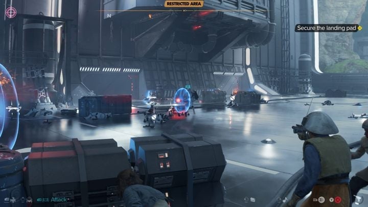 Der letzte Teil der Mission wird ein Kampf gegen eine Horde imperialer Soldaten im Hangar sein - Star Wars Outlaws: Viper - Komplettlösung - Akiva - Star Wars Outlaws Guide