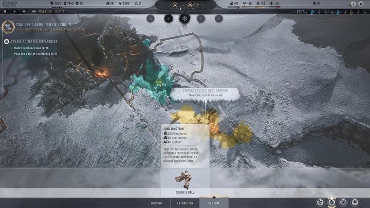 3 – Frostpunk 2: Wie schließe ich Kapitel 1 „Scraping the Barrel“ ab? - Exemplarische Vorgehensweise – Frostpunk 2-Leitfaden