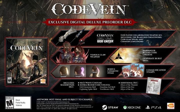 Die Deluxe Edition enthält die Grundversion des Spiels und einige zusätzliche Funktionen - Code Vein Guide