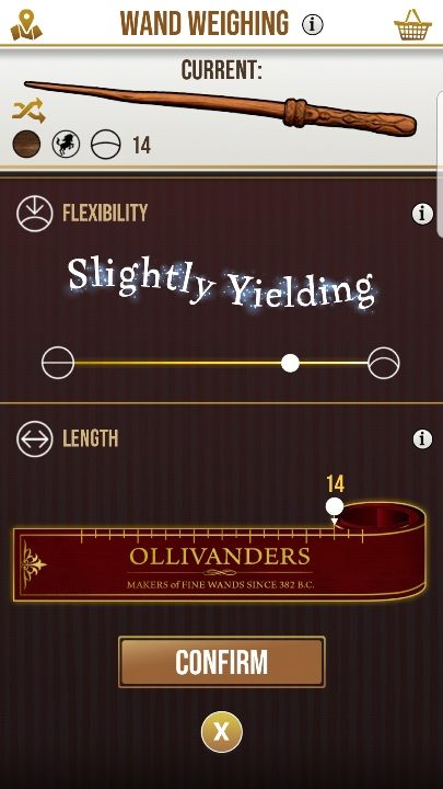 Die letzten beiden Dinge, die Sie auswählen, sind die Länge des Zauberstabs und seine Flexibilität - Wie Sie Ihren Zauberstab in Harry Potter Wizards Unite ändern? - Häufig gestellte Fragen - Harry Potter Wizards Unite Guide
