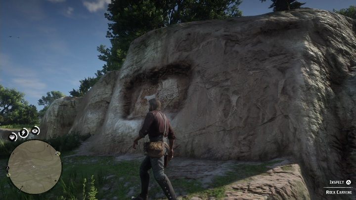 Um zu einem Objekt zu gelangen, müssen Sie nach oben gehen - Alle Felszeichnungen in Red Dead Redemption 2 - Dinosaurierknochen und Felszeichnungen - Red Dead Redemption 2 Guide