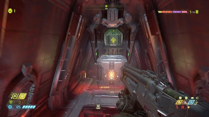 Nehmen Sie oben die Stange, springen Sie auf die Brust und gehen Sie zur anderen Seite - Doom Eternal: Komplettlösung für Kultisten - Walkthrough für Levels - Doom Eternal Guide