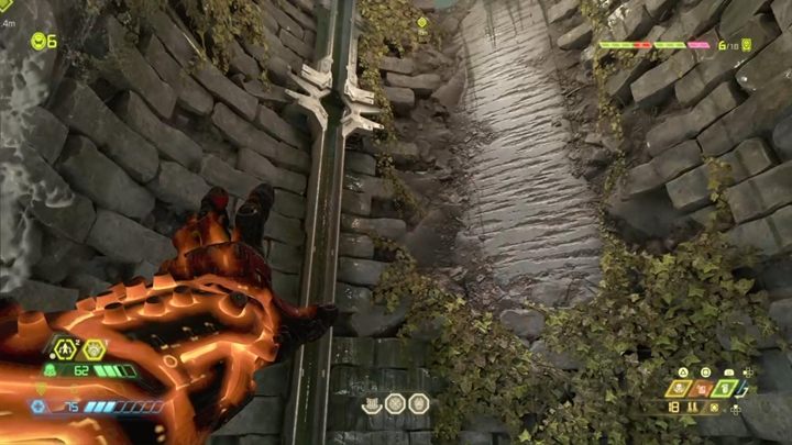 Nach dem Kampf kommen Sie an die Oberfläche, indem Sie durch Korridore gehen und die Wand erklimmen - Doom Eternal: Taras Nabad - Walkthrough - Level - Walkthrough - Doom Eternal Guide