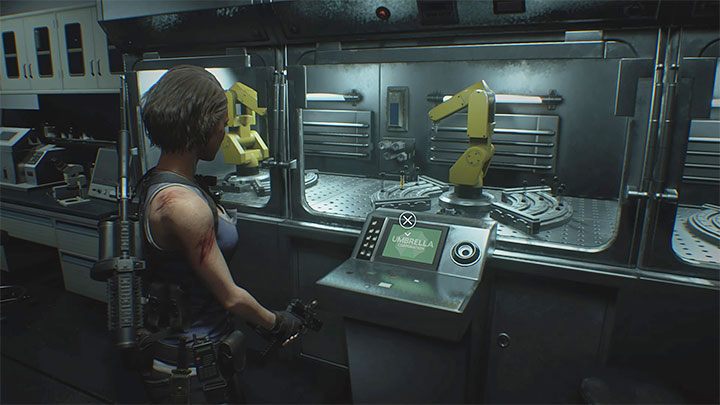 Jill muss zwei Fläschchen in verschiedenen Räumen von NEST 2 - Resident Evil 3: NEST 2 - Komplettlösung - Story - Komplettlösung - Resident Evil 3 - Leitfaden finden