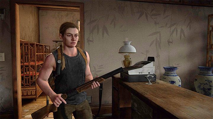Gehen Sie in das Erdgeschoss dieses Gebäudes - The Last of Us 2: Shotgun - wie kommt man dazu? - Kampf - Der Letzte von uns 2 Leitfaden