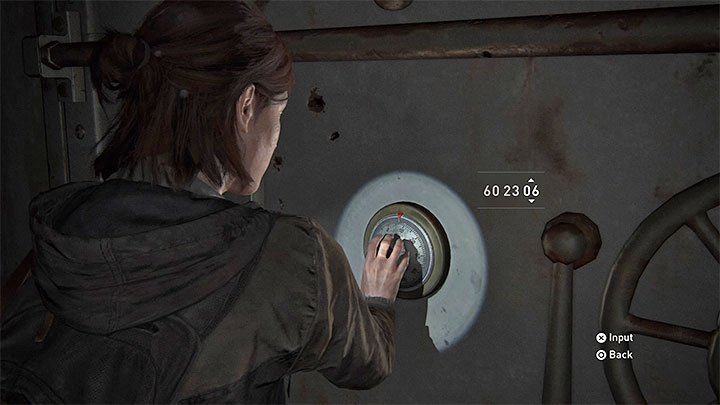 Der Safes-Code lautet 60-23-06 - The Last of Us 2: Sichere Kombinationen - Seattle, Tag 1 Ellie - Safes - The Last of Us 2 Guide