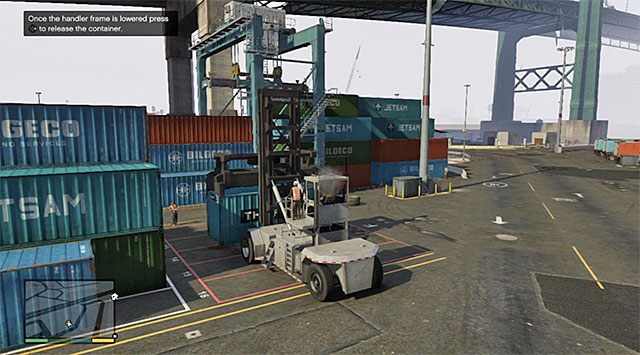 Der Ort, an dem beide Container geliefert werden müssen - GTA 5: Scouting the Port - Walkthrough für Missionen - Hauptmissionen - GTA 5-Leitfaden