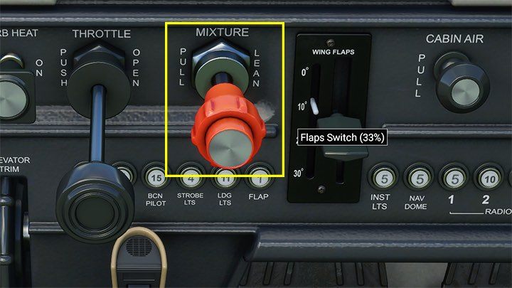 5 - Halten Sie die Oberkante des Cockpits oder die Motorhaube (Motorhaube) etwas unterhalb des Horizonts - Microsoft Flight Simulator: Cruise - Flugschule - Microsoft Flight Simulator 2020 Guide