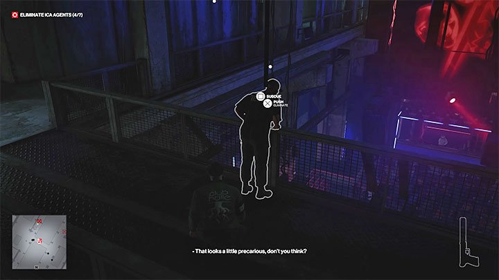 Der einfachste Weg, Agent Banner loszuwerden, besteht darin, ihn über das Geländer zu schieben - Hitman 3: Ermordung von Agent Banner (Die Mauer) - Berlin, Komplettlösung - Apex Predator - Berlin - Hitman 3 Guide