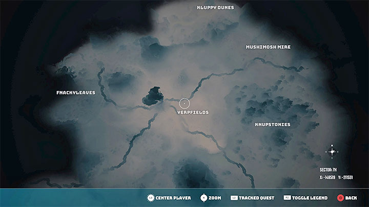 Die Weltkarte ist zunächst weitgehend von Nebel verdeckt – Biomutant: Die Spielwelt – ist sie riesig?  - Kampagne - Biomutanten-Leitfaden