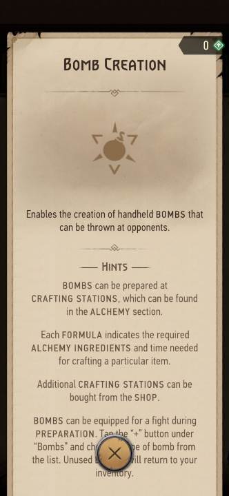 Effekt: Ermöglicht das Erstellen von Bomben - The Witcher Monster Slayer: Skills - Alchemie - Skills - Witcher Monster Slayer Guide