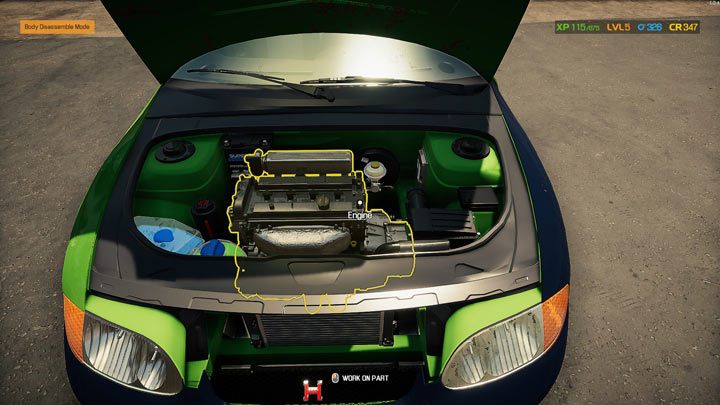 Klicken Sie auf den Motor, um in den Demontagemodus zu gelangen - Automechaniker-Simulator 2021: Fehlerdiagnose - Grundlagen - Automechaniker-Simulator 2021-Leitfaden