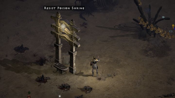 Je nach Handlung / Art des Ortes sehen die Schreine anders aus - bieten aber immer die gleichen Arten von Buffs - Diablo 2 Resurrected: Shrines - Basics - Diablo 2 Resurrected Guide