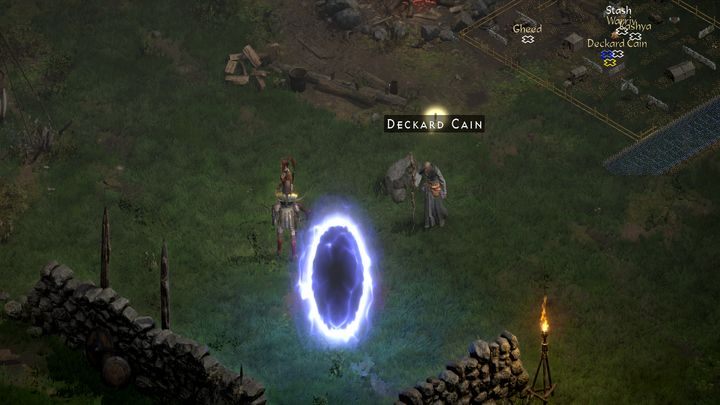 Sprechen Sie im Lager mit Cain - Diablo 2 Resurrected: Die Suche nach Kain - Komplettlösung - Akt 1 - Diablo 2 Resurrected Guide