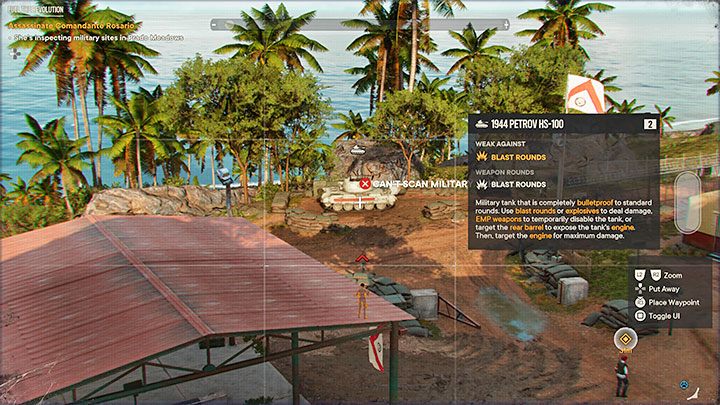 Sie sollten mindestens 2 geparkte Panzer in der Basis bemerken - Far Cry 6: Panzer - wie kann man stehlen?  - FAQ - Far Cry 6-Leitfaden