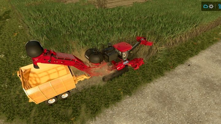Ein selbstfahrender Mähdrescher ist ebenfalls erhältlich - Landwirtschafts-Simulator 22: Zuckerrohr - Pflanzen - Maschinen, Ernte - Landwirtschafts-Simulator 22 Anleitung