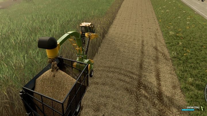 Um Zuckerrohr zu ernten, können Sie zunächst eine einfache, kleine und kostengünstige Erntemaschine verwenden, die an einen Traktor angeschlossen ist - Lizard SWT 7 - Landwirtschafts-Simulator 22: Zuckerrohr - Pflanzen - Maschinen, Ernte - Landwirtschafts-Simulator 22 Guide