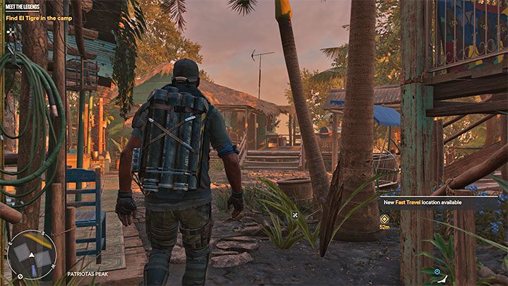 Schließlich erreichen Sie das Patriotas Peak Guerrilla Hideout, wo das Spiel automatisch die Ansicht für TPP ändert – Far Cry 6: Meet the Legends – Komplettlösung – Operationen – El Este – Far Cry 6 Guide