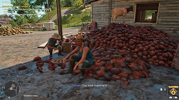Für jede der 3 Farmen müssen Sie nur die Farm besuchen und mit einem der NPCs sprechen, um erfolgreich eine dort lebende Familie zu rekrutieren - Far Cry 6: Knuckleball - Komplettlösung - El Este - Far Cry 6 Guide