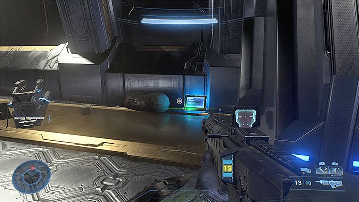 Nachdem Sie die Tür geöffnet haben, erkunden Sie die nächstgelegenen Korridore, und sehr schnell werden Sie auf das Geheimnis stoßen, nach dem Sie suchen – Halo Infinite: Nexus (Reformation) – Sammelliste, Audioprotokolle – Rekonstruktion – Halo Infinite Guide