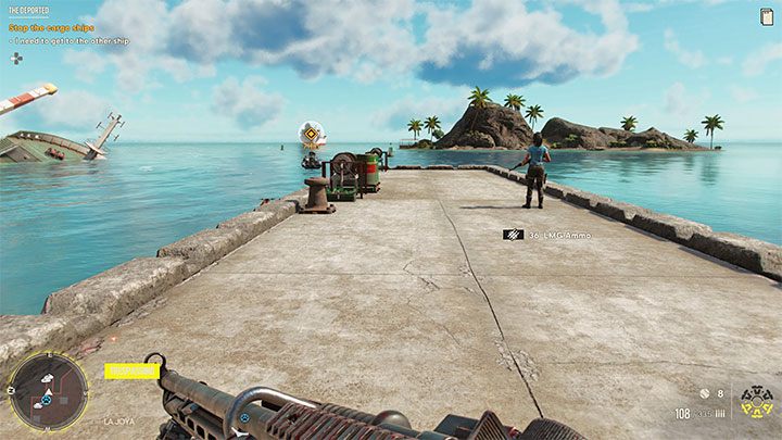 Zwei große Schiffe werden den Hafen verlassen, aber das nähere wird bald sinken – Far Cry 6: The Deported – Walkthrough – El Este – Far Cry 6 Guide