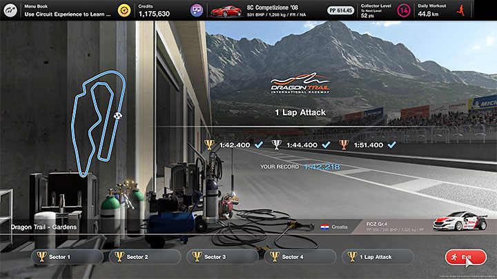 So entsperren Sie: Eine Strecke (alle Sektoren) in Circuit Experience abgeschlossen – Gran Turismo 7: Trophäen – Liste, Trophäenführer – Anhang – Gran Turismo 7-Leitfaden