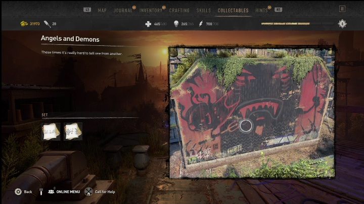 Sie finden dieses Graffiti-Tag südlich des Basars – Dying Light 2: Graffiti-Tags (Trinity) – Liste aller – Trinity – Dying Light 2 Guide