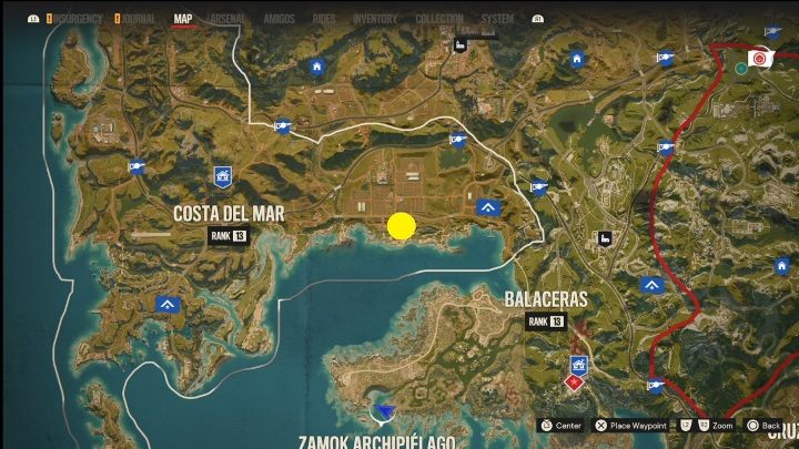 Standort: Südöstlicher Teil von Costa Del Mar – Far Cry 6: Madrugada – Flugabwehrgeschütze, Liste der militärischen Ziele – Flugabwehrgeschütze – Far Cry 6 Guide