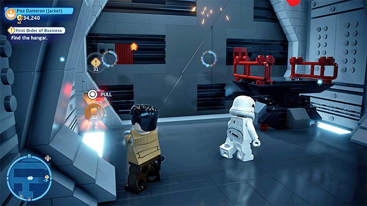 Stellen Sie sich an einen Ort, an dem Sie einen Greifpunkt bauen können - LEGO Skywalker Saga: First Order of Business - Walkthrough - Episode 7 - The Force Awakens - LEGO Skywalker Saga Guide