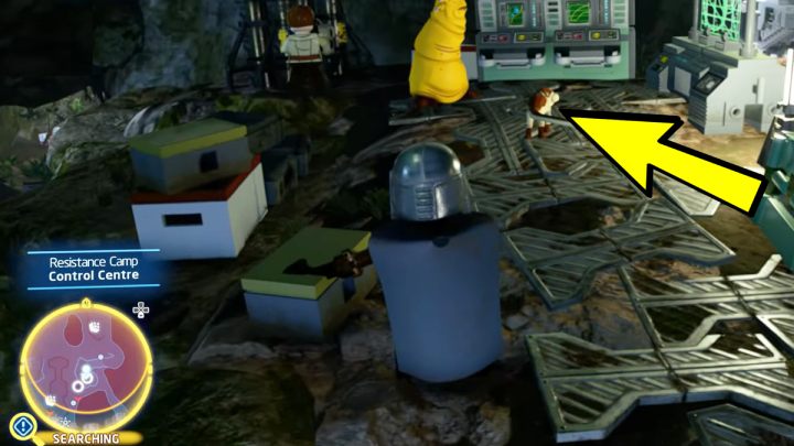 Es gibt noch ein weiteres braunes Chamäleon bei den Maschinen im Kontrollzentrum – LEGO Skywalker Saga: Reptile Revealer – Komplettlösung – Herausforderungen – LEGO Skywalker Saga Guide