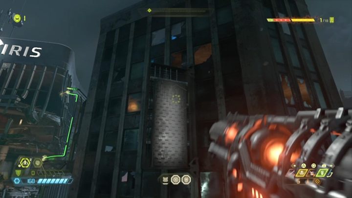 Wenn es vorbei ist, gehen Sie nach oben und springen Sie in das zerstörte Gebäude – Doom Eternal: Final Sin – Komplettlösung – Levels – Komplettlösung – Doom Eternal Guide