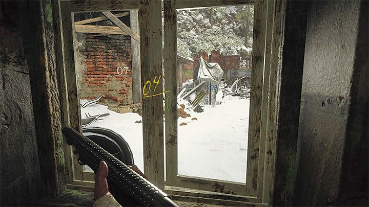 Ein in der Hütte gefundener Zettel fordert Sie auf, aus dem Fenster zu schauen, aber achten Sie auf einen Lykaner – Resident Evil Village: Kombinationsrätsel im Workshop – Rätsellösungen – Resident Evil Village Guide