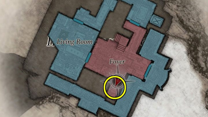Das dritte Versteck des Bosses ist der Flur neben dem Foyer – Resident Evil Village: Donna Beneviento – Boss, wie besiegt man ihn?  - Bosse – Resident Evil Village Guide