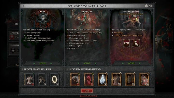 Wenn eine Saison beginnt, können und müssen Sie sich einen Battle Pass sichern – Diablo 4: Alles über die Saisons – Grundlagen – Diablo 4 Guide