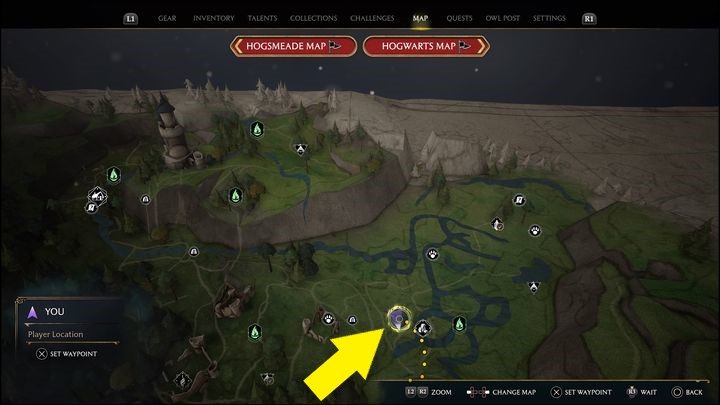Link zur Karte: Merlin Trials – North Ford Bog #4 – Hogwarts Legacy: North Ford Bog – alle Merlin Trials – Merlins Trials – Hogwarts Legacy Guide
