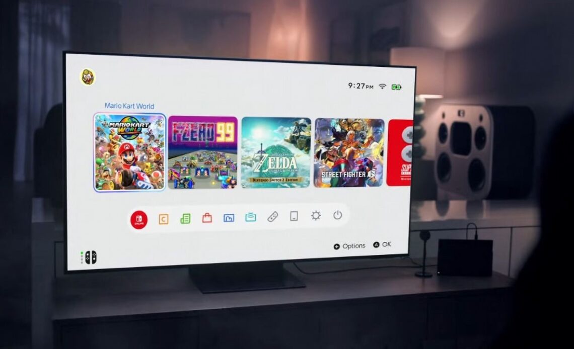 Die Fans sind mit dem Startbildschirm von Nintendo Switch 2 enttäuscht