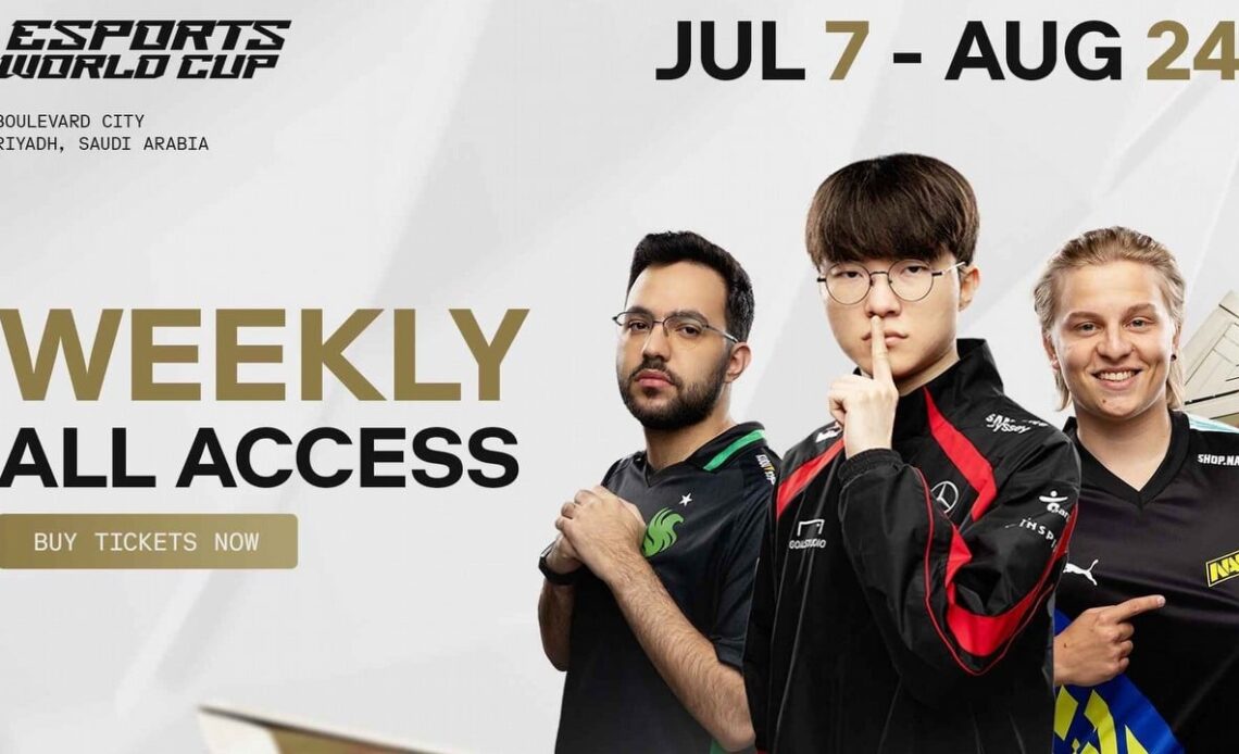 Wöchentliche Access -Pässe an die mit Spannung erwartete Esports -Weltmeisterschaft 2025 können jetzt gekauft werden
