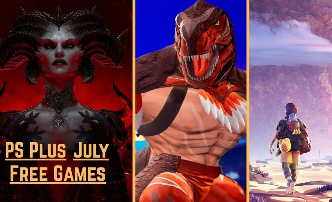 PS Plus free games for July includes Diablo IV, an SNK fighting game, and an indie darling, image source: Diablo IV, Developer: Blizzard Entertainment, The King of Fighters XV, Developer: SNK, & Jusant, Developer: Don