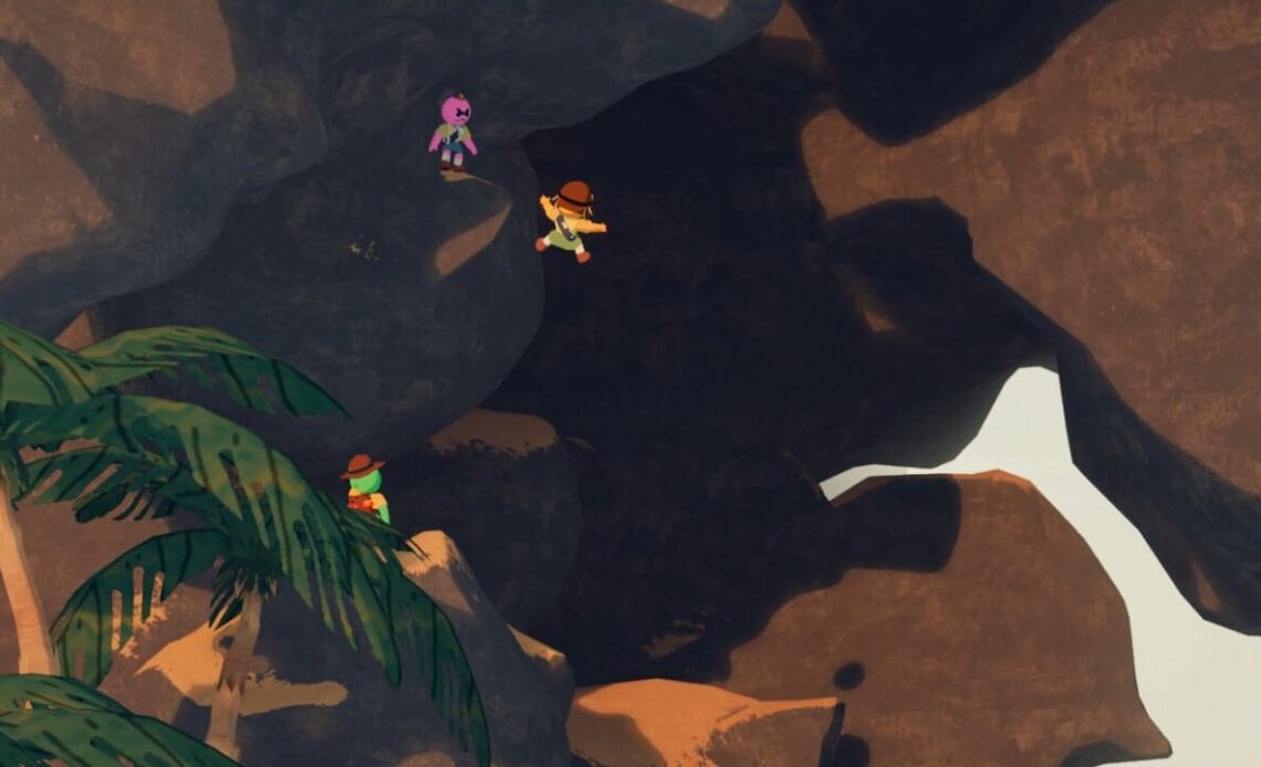 What to do with Bugle of Friendship and Compass in Peak game, image source: Peak, developer: Landcrab.