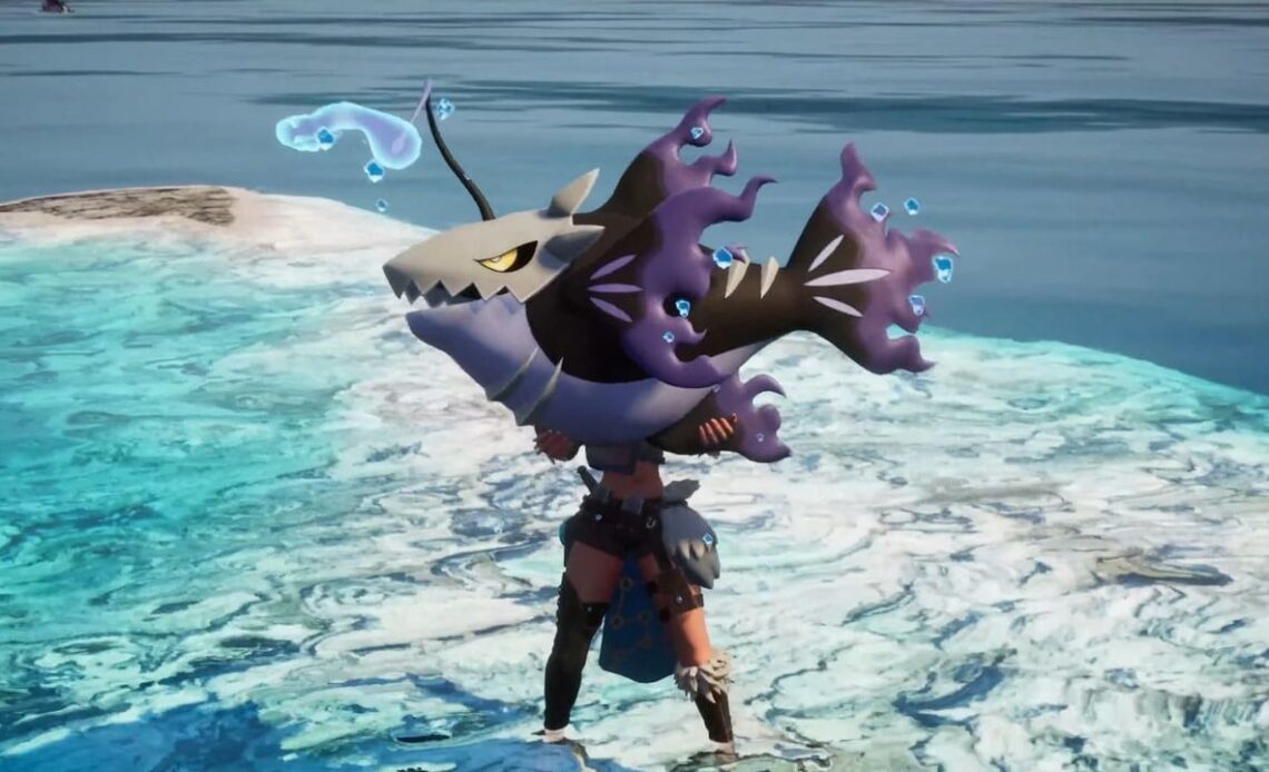 How to start fishing in Palworld. Get new pals and Coralum Ore, image source: Palworld, developer: Pocketpair.