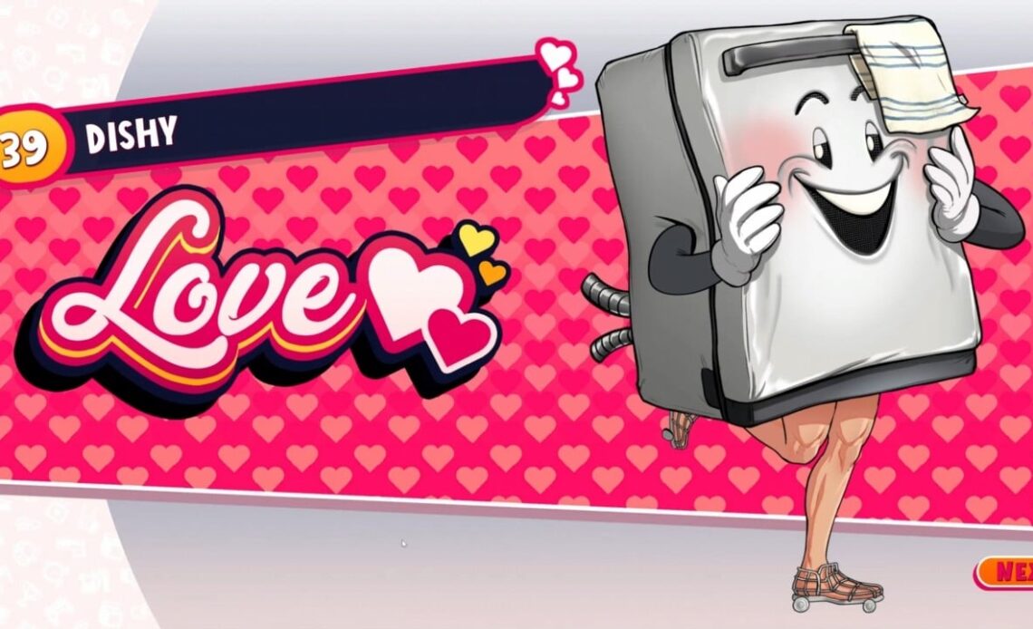 How to romance Dishy and get rare achievement in Date Everything. Game Over is not the end, image source: Date Everything!, Developer: Sassy Chap Games.