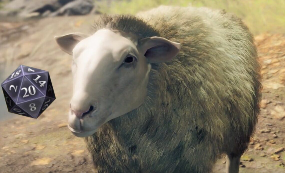 Chances are you haven’t heard of this secret companion. A sheep in Baldur’s Gate 3 that can cast Wall of Thorns, image source: Baldur