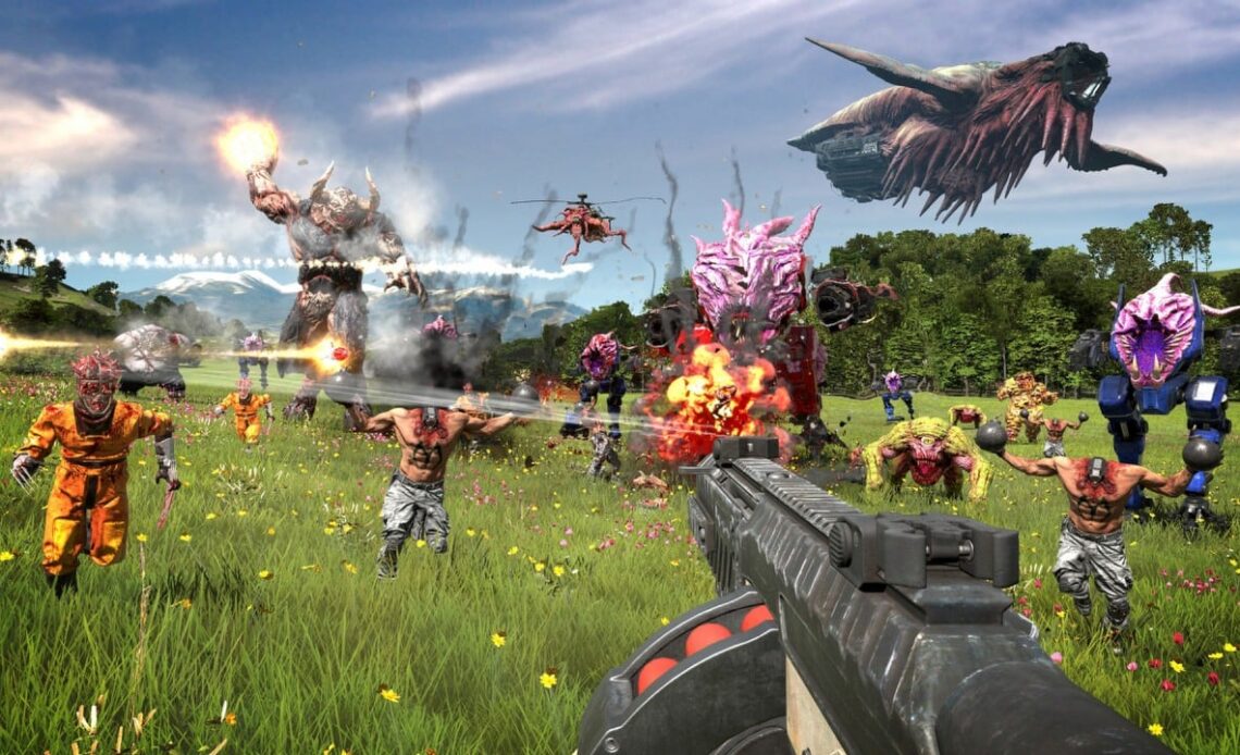 Someone asked for game suggestions for a person with dementia, and the community responded in full force, image source: Serious Sam 4; Developer: Croteam.