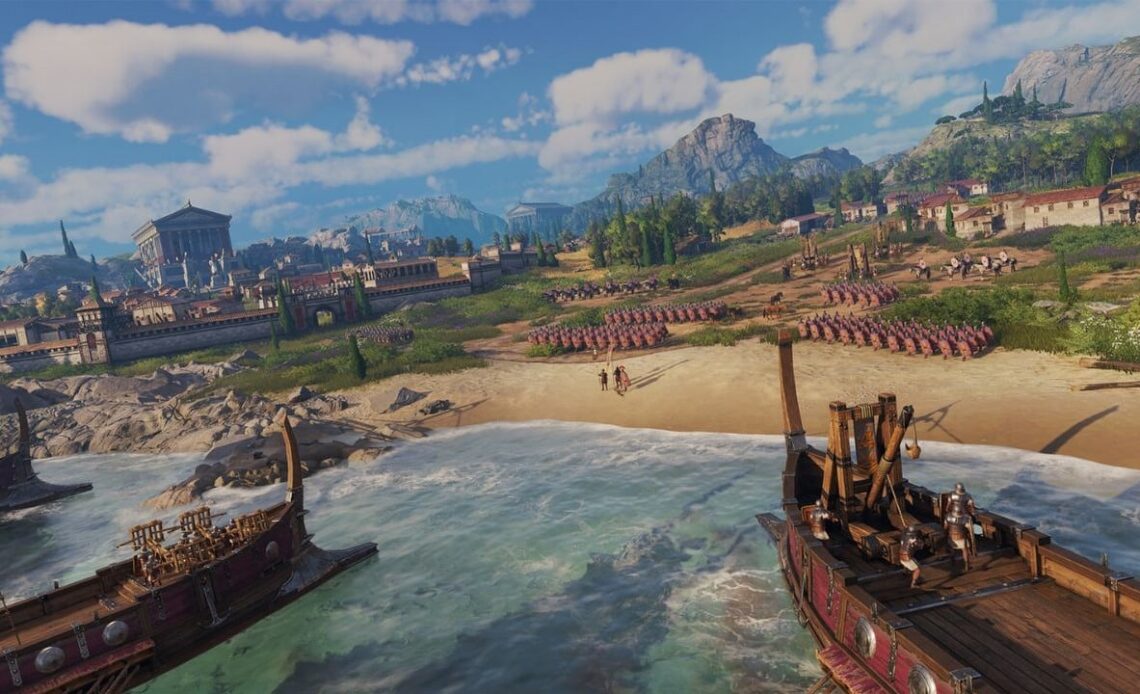 War in Anno 117: Pax Romana will eat up our economy in no time, especially since it will be necessary to efficiently combine sea and land battles, image source: Ubisoft.