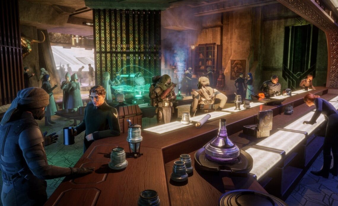 Several guilds in Dune: Awakening declared themselves kings of the desert and formed a „council,” sparking a rebel movement, image source: Funcom.