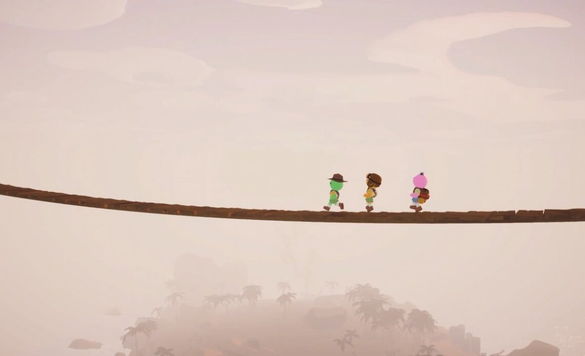 How many levels are in the Peak game? You will have to climb a few mountains to reach the top, image source: Peak, Developer: Aggro Crab, Landfall.