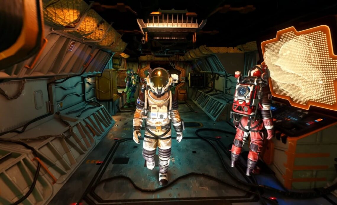 You can finally walk around your ship in the new NMS update. The Voyagers brings fully customized Corvette-class starship, image source: No Man