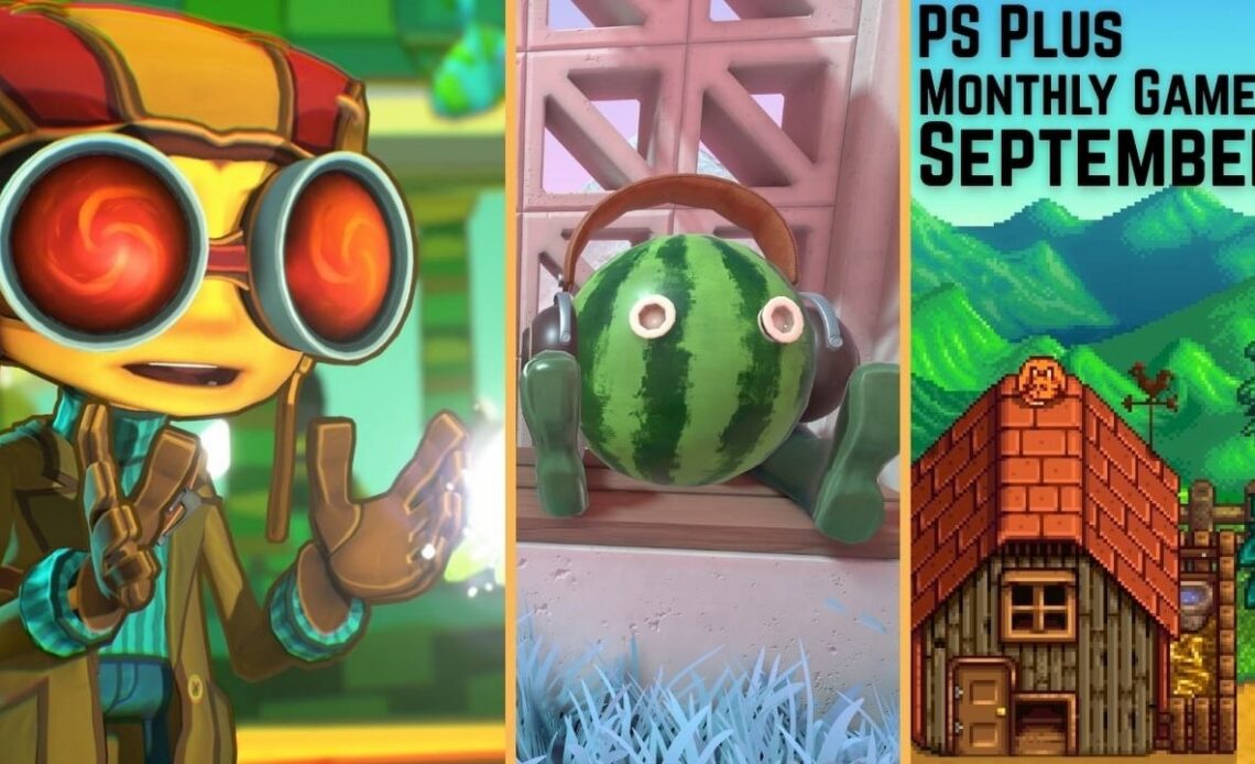 PS Plus free monthly games for September 2025 include a Game of the Year nominee and one of the best indie puzzle games, image source: Psychonauts 2, Developer: Double Fine Productions, Viewfinder, Developer: Sad Owl Studios, Stardew Valley, Developer: Concerned Ape.